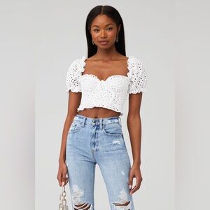 For Love And Lemons Becca Crop Top